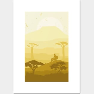 Yellow Mountains Posters and Art